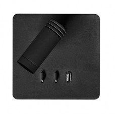 Φωτιστικό Reading Light LED Φωτισμού Εμπρός-Πίσω + USB Θερμό Φως Μαύρο 17-00669-2